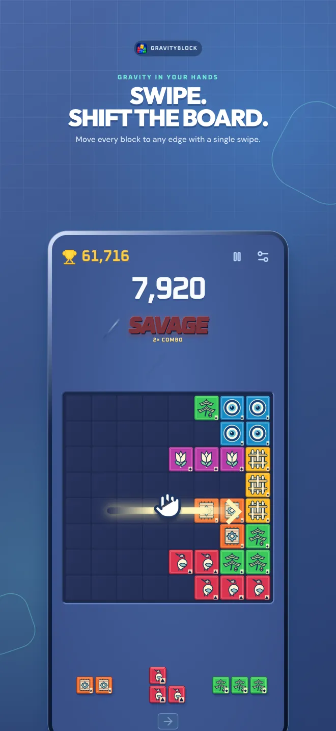 Gravity shifting to the right in GravityBlock